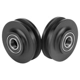 2Pcs Sliding Barn Door Wheel Closet Hardware Roller Cabinet Window Pulley Home Use - Close-Up Angle