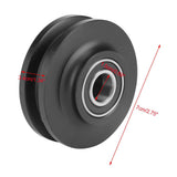 2Pcs Sliding Barn Door Wheel Closet Hardware Roller Cabinet Window Pulley Home Use