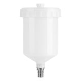 Plastic Cup Air Gravity Paint Pot Thread Connector for Spray Gun Tool 600ml Capacity