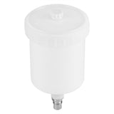 Plastic Cup Air Gravity Paint Pot Thread Connector for Spray Gun Tool 600ml Capacity - Front View