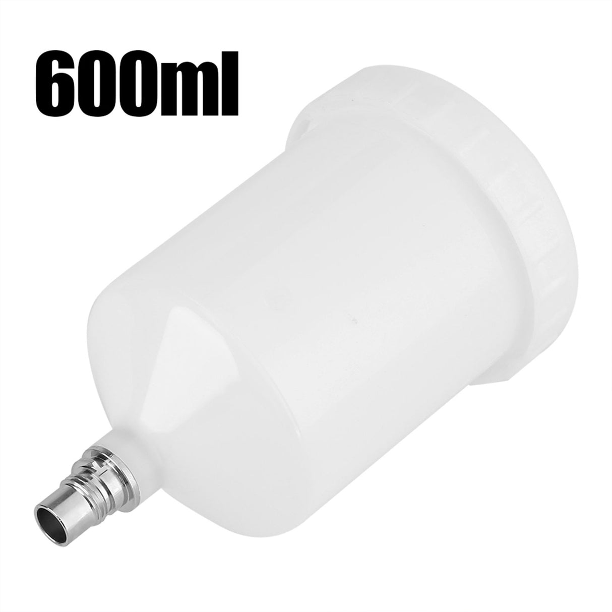 Plastic Cup Air Gravity Paint Pot Thread Connector for Spray Gun Tool 600ml Capacity