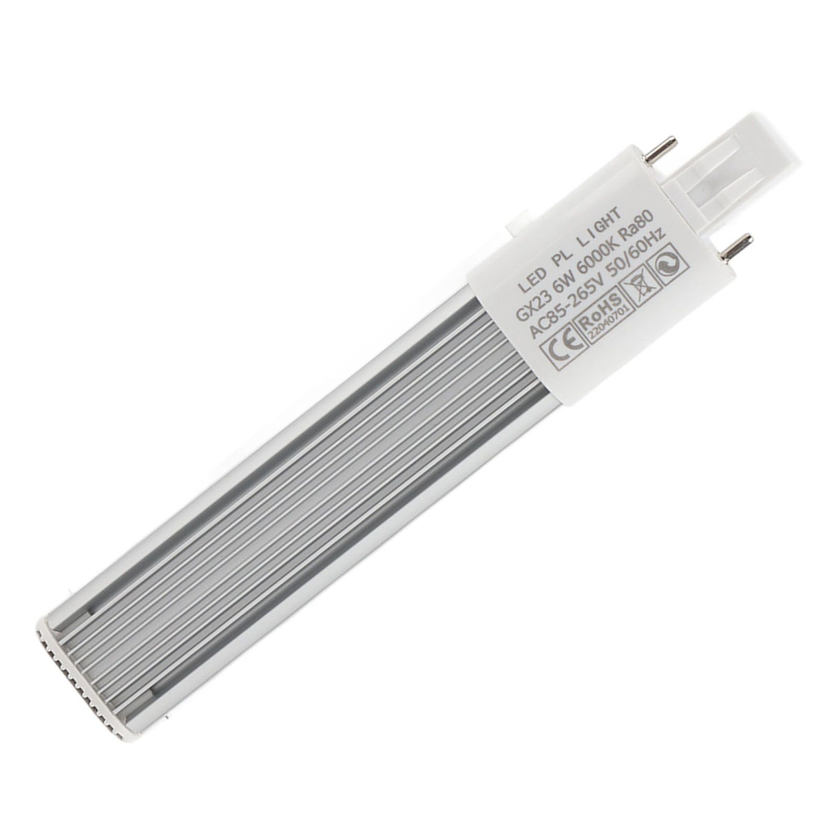 6W 2-Pin LED Compact Lamp Horizontal Recessed Tube Light Bulb Lighting Fixtures GX23 Cool White
