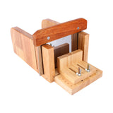DIY Handmade Soap Tool Set Wooden Soap Loaf Mold Cutter Knife Soap Making Supplies - Front View
