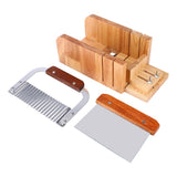 DIY Handmade Soap Tool Set Wooden Soap Loaf Mold Cutter Knife Soap Making Supplies - Side View