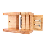 DIY Handmade Soap Tool Set Wooden Soap Loaf Mold Cutter Knife Soap Making Supplies - Top-Down View