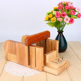 DIY Handmade Soap Tool Set Wooden Soap Loaf Mold Cutter Knife Soap Making Supplies