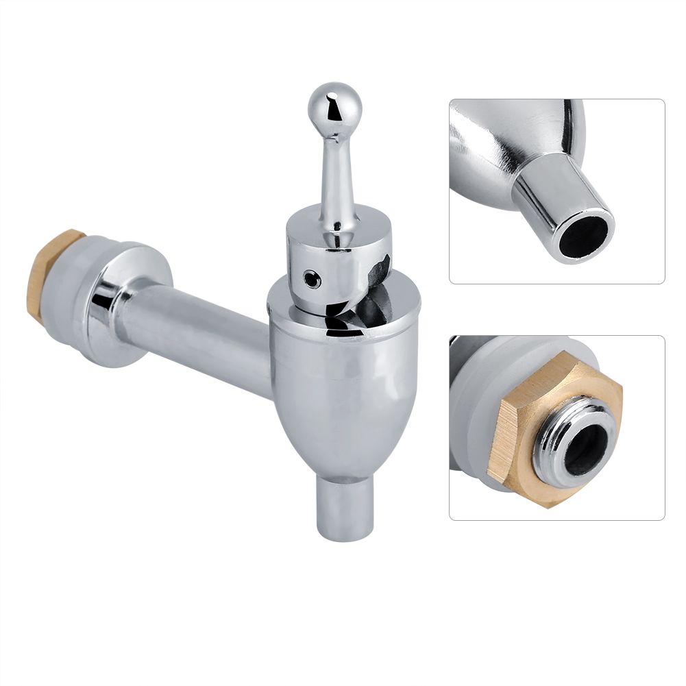 Copper Faucet Tap Wine Beer Barrel Beverage Drink Dispenser Replacement Spigot Chrome(1.2 cm)