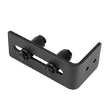 Carbon Steel Adjustable Wall Mount Sliding Barn Door Bottom Floor Guide Hardware - Rear View
