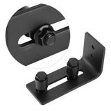 Carbon Steel Adjustable Wall Mount Sliding Barn Door Bottom Floor Guide Hardware - Extra Image