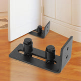 Carbon Steel Adjustable Wall Mount Sliding Barn Door Bottom Floor Guide Hardware - Extra Image