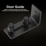 Carbon Steel Adjustable Wall Mount Sliding Barn Door Bottom Floor Guide Hardware - Extra Image