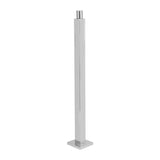 Stainless Steel Wall Mounted Shower Extension Arm Stretching Rain Showering Head - Front View