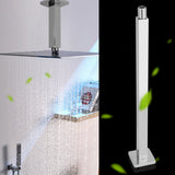 Stainless Steel Wall Mounted Shower Extension Arm Stretching Rain Showering Head