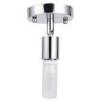 E27 Modern Retro Ceiling Light Wall Mounted Lamp Bulb Holder Socket 180° Rotating Silver