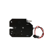 DC 12V 2A Electromagnetic Electric Control Cabinet Drawer Lockers Lock Latch Carbon Steel Black - Side View