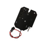 DC 12V 2A Electromagnetic Electric Control Cabinet Drawer Lockers Lock Latch Carbon Steel Black