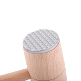 Two Sides Wood Meat Hammer Mallet Pounder for Tenderizing Steak Beef Practical Kitchen Tool