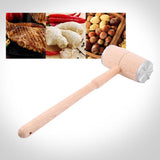 Two Sides Wood Meat Hammer Mallet Pounder for Tenderizing Steak Beef Practical Kitchen Tool - Extra Image
