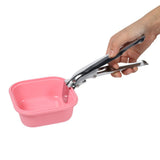 Multifunctional Scald Heat Proof Plate Bowl Dishes Kitchen Helper Clamp Microwave Oven Clip - Rear View