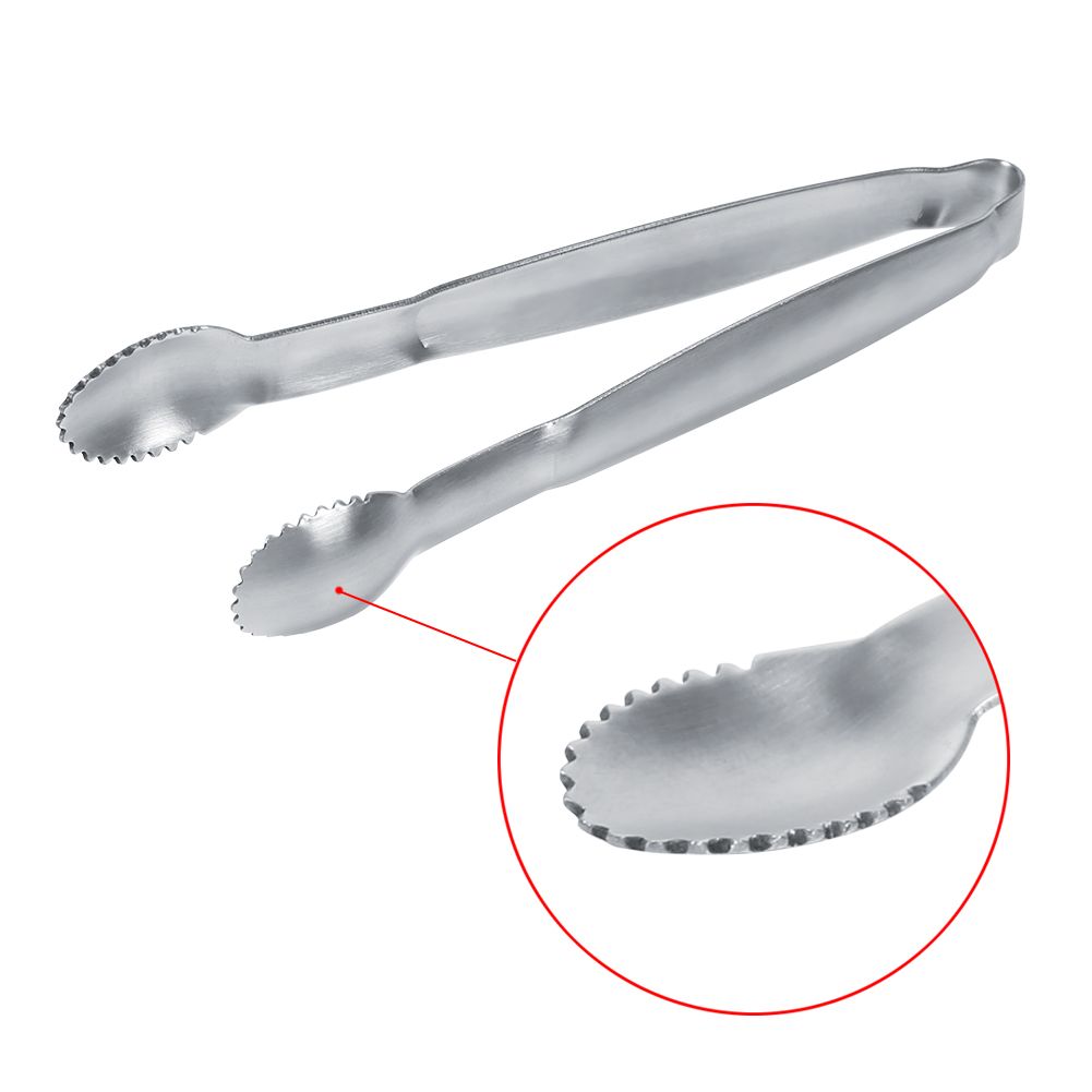 Stainless Steel Ice Cookie Sugar Tongs Kitchen Party Buffet Serving Clip Salad Bread Clamp