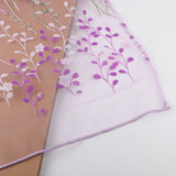 100*200cm Tulips Printing Tulle Curtains Sheer Drape Balcony Window Decoration Purple - Extra Image