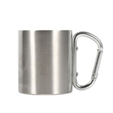 Stainless Steel Portable Mug Travel Camping Hiking Outdoor Sports Water Cups With Handle