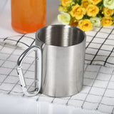 Stainless Steel Portable Mug Travel Camping Hiking Outdoor Sports Water Cups With Handle - Extra Image