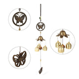 Metal Butterfly Decor Windchime Church Bells Wind Chimes Door Window Hanging Decoration