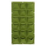 Planting Bag Garden Balcony Wall Vertical Flower Plants Hanging Planter (18 Pockets)
