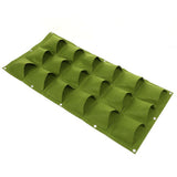 Planting Bag Garden Balcony Wall Vertical Flower Plants Hanging Planter (18 Pockets) - Top-Down View