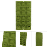 Planting Bag Garden Balcony Wall Vertical Flower Plants Hanging Planter (18 Pockets) - Low Angle