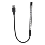 5V Flexible Mini USB LED Reading Light Lamp Flashlight For Laptop PC Computer Keyboard Black