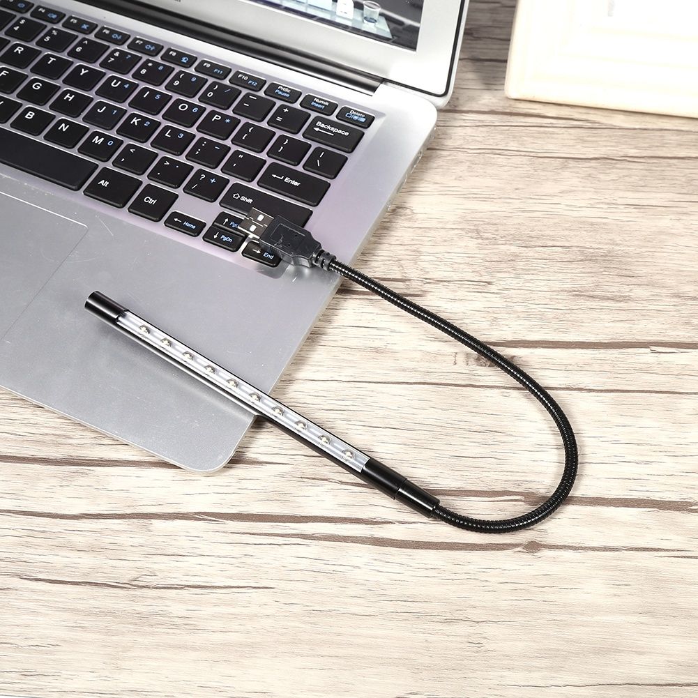 5V Flexible Mini USB LED Reading Light Lamp Flashlight For Laptop PC Computer Keyboard Black