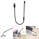 5V Flexible Mini USB LED Reading Light Lamp Flashlight For Laptop PC Computer Keyboard Black