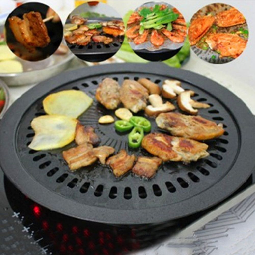 BBQ Grill Rack Barbeque Kitchen Barbecue Pan Indoor Outdoor Nonstick Roasting Trays Tool