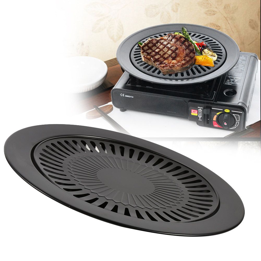 BBQ Grill Rack Barbeque Kitchen Barbecue Pan Indoor Outdoor Nonstick Roasting Trays Tool