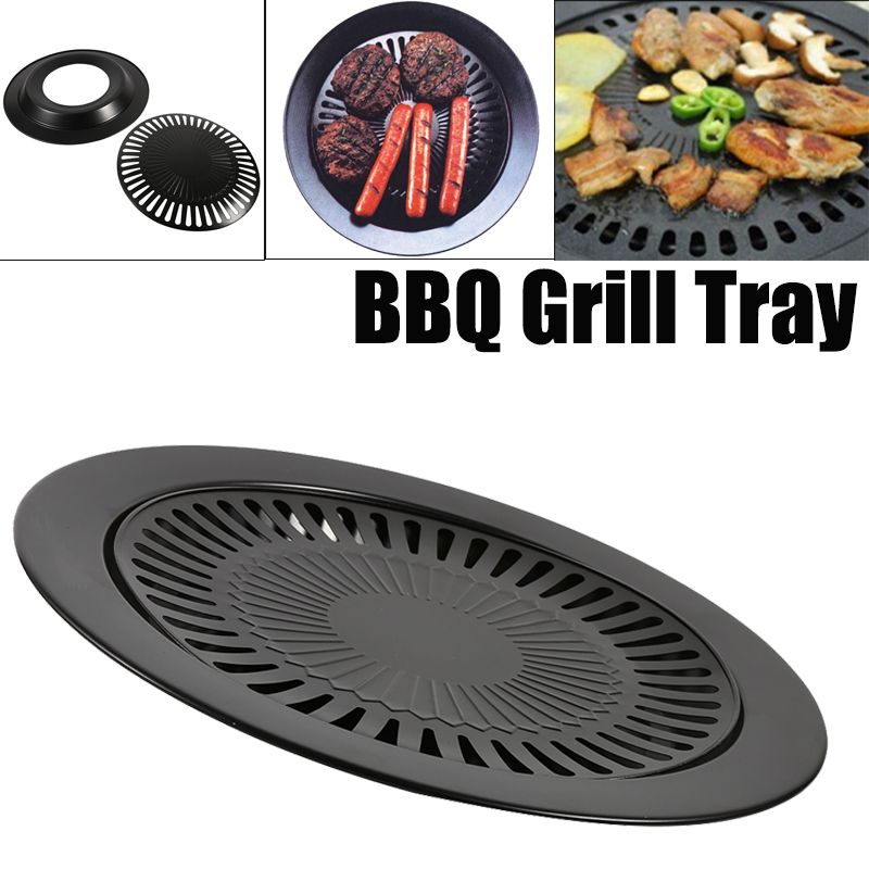 BBQ Grill Rack Barbeque Kitchen Barbecue Pan Indoor Outdoor Nonstick Roasting Trays Tool