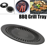 BBQ Grill Rack Barbeque Kitchen Barbecue Pan Indoor Outdoor Nonstick Roasting Trays Tool - Extra Image