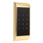 Touch Keypad Password Key Access Lock Digital Electronic Security Cabinet Coded Locker(Gold)