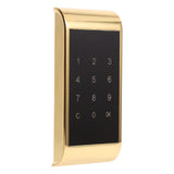 Touch Keypad Password Key Access Lock Digital Electronic Security Cabinet Coded Locker(Gold) - Rear View