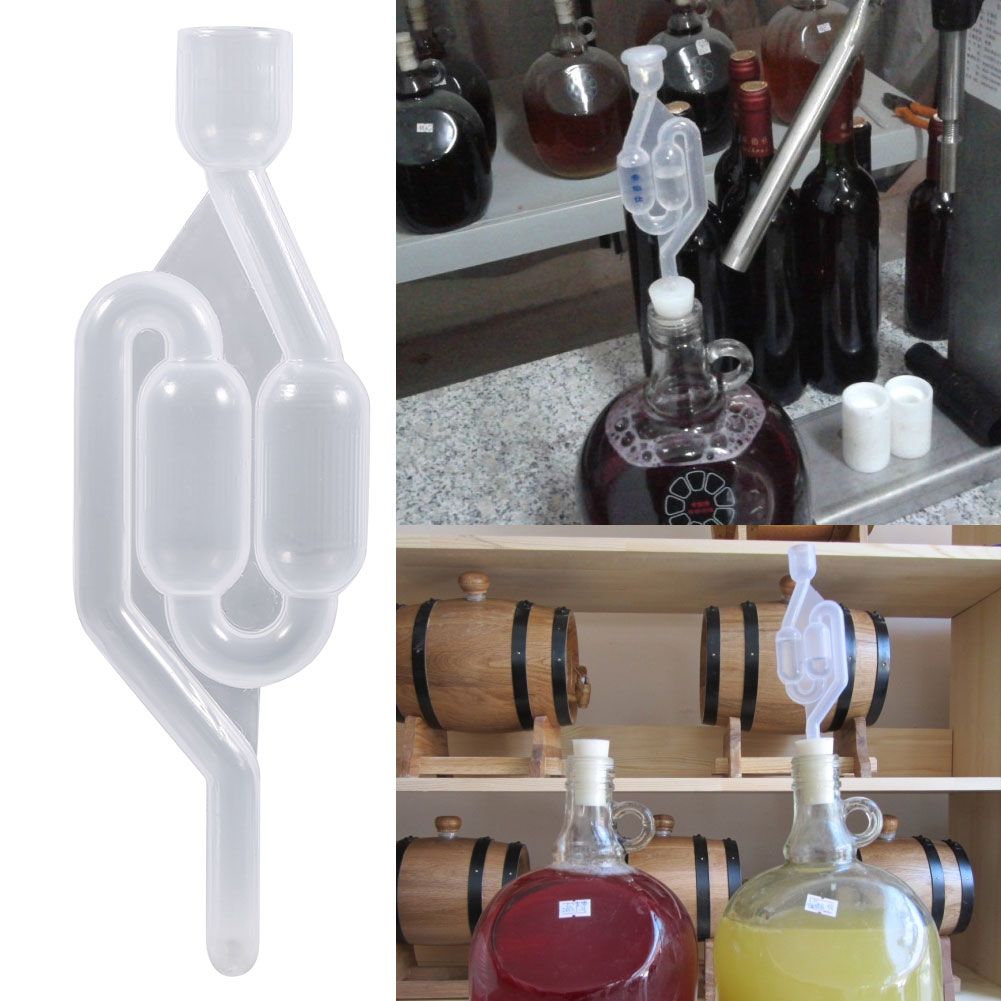 Plastic One Way Exhaust Check Valve Water Sealed Valves for Home Brew Wine Fermentation