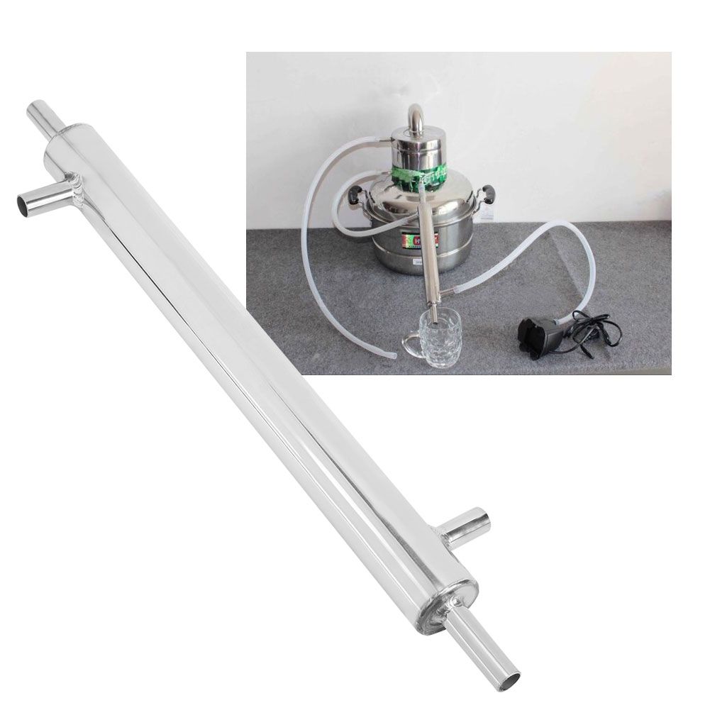 Cooler Distiller Condenser Stainless Steel External Cooling Pipe Tube for Home Brewery