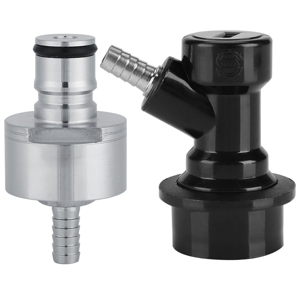 Homebrew Stainless Carbonation Cap Carbonator with Liquid Ball Lock Disconnect 1/4" Barb Hot