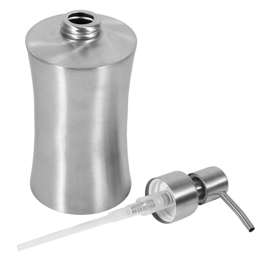 304 Stainless Steel Bathroom Shower Pump Lotion Dispenser Liquid Bottle (400ml)