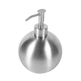 1pc 304 Stainless Steel Ball Shaped Bathroom Shampoo Shower Liquid Pump Dispenser Bottle 500ml