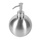 1pc 304 Stainless Steel Ball Shaped Bathroom Shampoo Shower Liquid Pump Dispenser Bottle 500ml