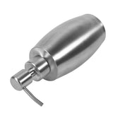 1pc 304 Stainless Steel Bathroom Shampoo Shower Pump Lotion Dispenser Liquid Bottle 350ml - Top-Down View