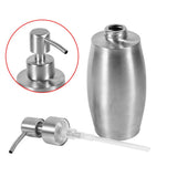 1pc 304 Stainless Steel Bathroom Shampoo Shower Pump Lotion Dispenser Liquid Bottle 350ml - Close-Up Angle
