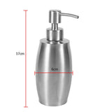 1pc 304 Stainless Steel Bathroom Shampoo Shower Pump Lotion Dispenser Liquid Bottle 350ml