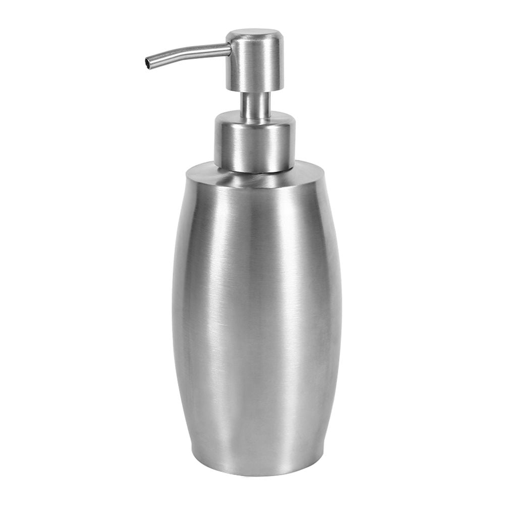 1pc 304 Stainless Steel Bathroom Shampoo Shower Pump Lotion Dispenser Liquid Bottle 350ml